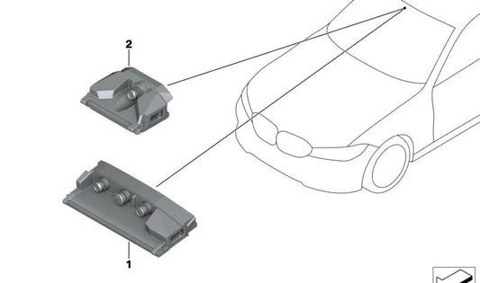 CAMERA Kafas OEM 66515A5C232 per BMW G20, G21, G28, G80, G22, G23, G26, G82, G83, F90, G30, G31, G38, G32, G11, G12, F91, F92, F93, G14, G16, G16, G16, G01, G08, F97, G02, F98, G05, G18, F95, G06, F96, G07. BMW originale.
