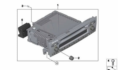 Pomo para BMW E87, E90, E91 (OEM 65126949275). Original BMW
