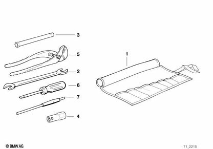 Double end key for BMW 3 Series E21, E30, E36, E46, E90N, 5 Series E12, E28, E34, E39, E60, E60N, 6 Series E63, E63N, E64, E64N, 7 Series E23, E32, E65, X3 E83, E83N, X5 E53, MINI R50, R52, 3 (OEM 71111126148). Genuine BMW