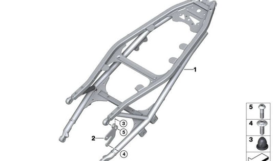 Linke Seitendeckelhalterung OEM 46518393703 für BMW Motorräder F 750 GS, F 850 ​​GS, F 900 GS... und mehr. Original BMW Motorrad.