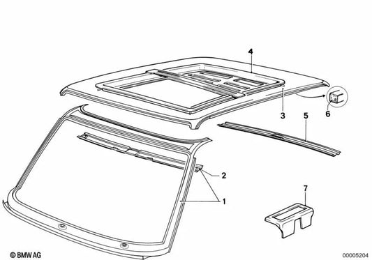 Suporte da lâmpada interior para BMW E21 (OEM 41231868607). BMW original