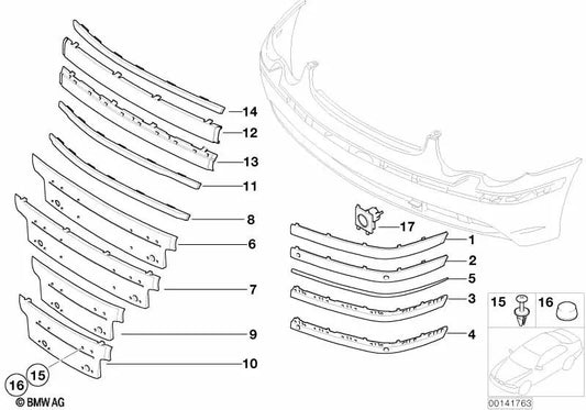 Registrierungsunterstützung für BMW E65, E66 (OEM 51117043454). Original BMW.
