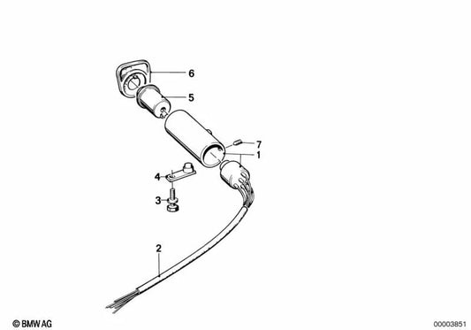 Bloqueio de direção para BMW E23 (OEM 32321119244). BMW originais.