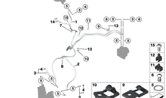 Soporte (Halter) OEM 34327685395 para BMW Motorrad R nineT, R nineT Pure, R nineT Scrambler, R nineT Urban G/S, R nineT Racer. Original BMW Motorrad.