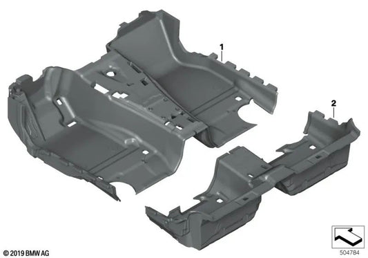 Front floor liner for BMW 8 Series F91, F92, G14 (OEM 51478469231). Original BMW.