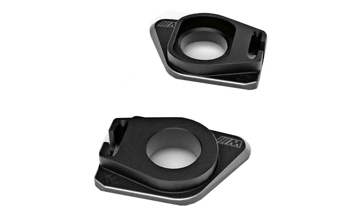 Tendeur de chaîne arrière OEM 77258404852 pour motos BMW M 1000 R, M 1000 RR, S 1000 R, S 1000 RR, S 1000 XR. BMW Motorrad d'origine.