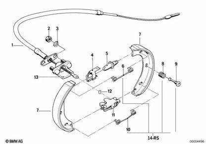Soporte para BMW Serie 5 E12, Serie 6 E24, Serie 7 E23 (OEM 34411115222). Original BMW.