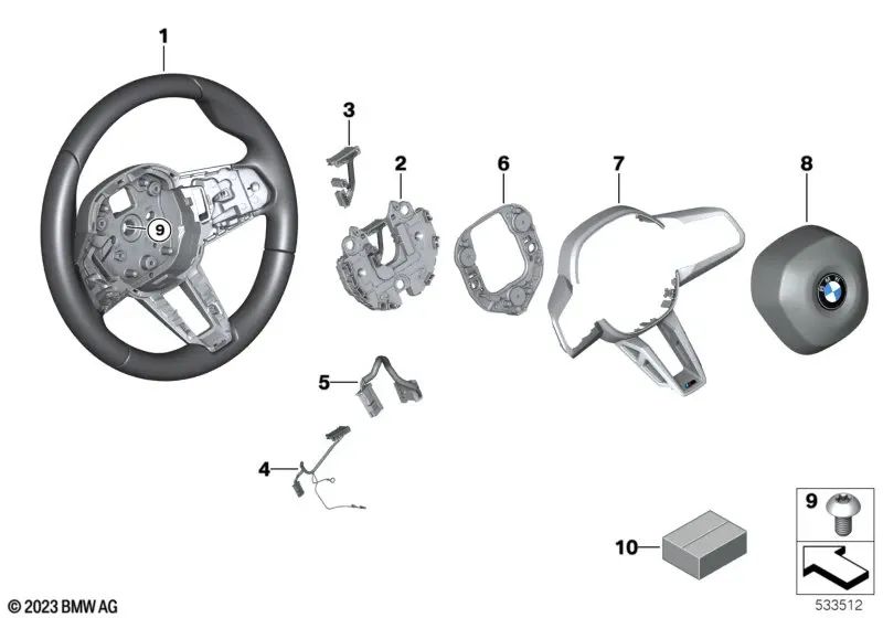 Lenkradelektronik for BMW Series 2 U06, X1 U11, U12 (OEM 32305A84CC1). Genuine BMW