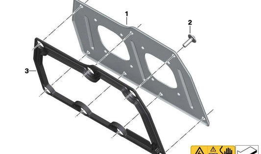 Tapa de servicio OEM 61271539506 para BMW Motorrad C serie, modelo CE04. Original BMW Motorrad.