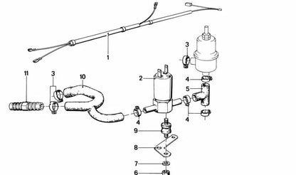 Zusätzliches Luftventil für BMW E12, E24, E23 (OEM 13641276163). Original BMW.