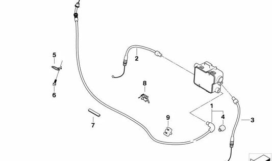 Peça espaçadora OEM 32737719453 para motocicletas BMW R1200RT, R900RT. Originais BMW Motorrad.