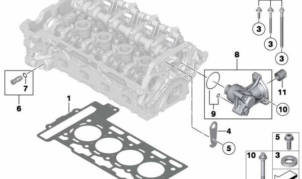 Unidad de transmisión OEM 11127628021 para BMW F20, F20N, F21, F21N, F30, F30N, F31, F35, F35N y MINI R55N, R56N, R57N, R58, R59, R60, R61. Original BMW y MINI.