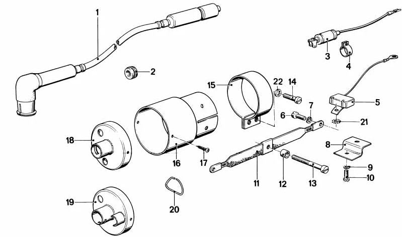 ONLLANADO SCREW 07119906431 FOR BMW R50. Original BMW.