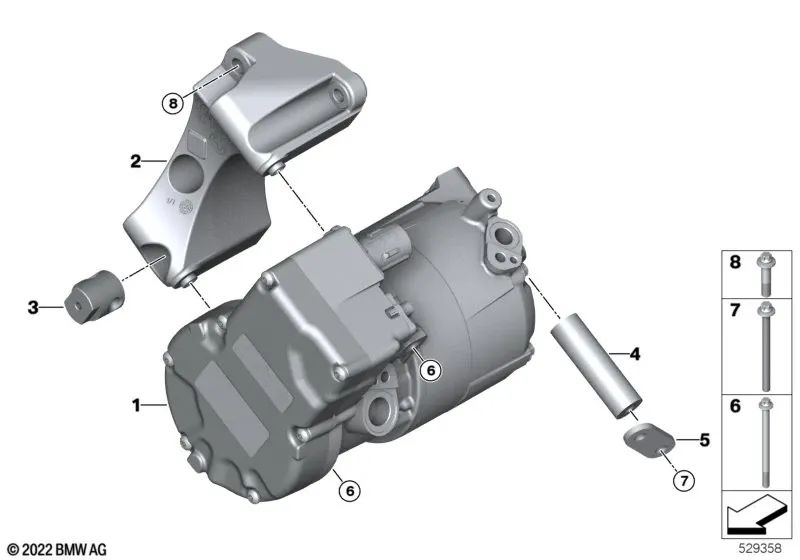 BMW für BMW 5er F90, G30, G31N, 7er G11, G12, G70, 8er F91, G14, G15, X5 F95, G05, X6 F96, G06, X7 G07N, XM G09 (OEM 6457647377777777777777). Original BMW