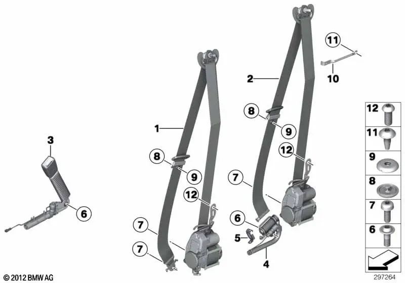 Gleitbügel para BMW F07, F07N X5 E70, E70N X6 E71, E72 (OEM 72117161047). BMW original