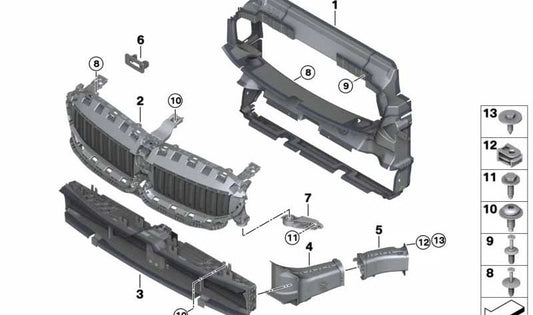 Oeme Higher Air Conduite 51749449699 pour BMW G28 I3 Edrive35L et I3 Edrive40L. Compatible avec les modèles fabriqués entre 2022 et 2025. Pièce BMW originale.