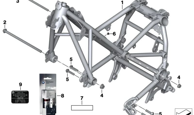 Rotuló indicativo "Instrucción Ruido" OEM 71229898445 para motos BMW R1250GS (09/2017-08/2020). Original BMW Motorrad.