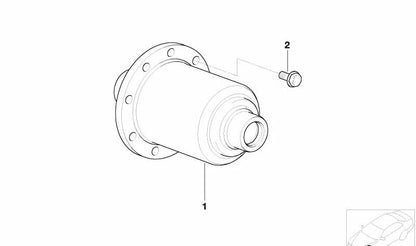 Differential fixing screw OEM 33131212693 for BMW E21, E30, E36, Z3. Original BMW