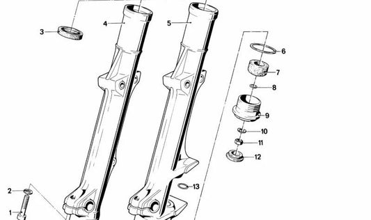 Tuerca hexagonal OEM 07119922096 para BMW Motorrad R50, R60, R75, R100 (modelos R246 y R247). Compatible con motos fabricadas entre 1969 y 1984. Original BMW Motorrad.