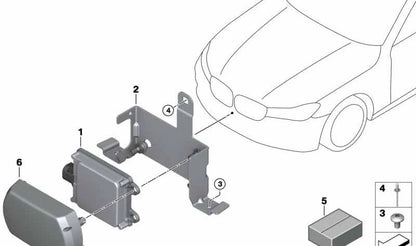 Remache ciego para BMW Serie 3 F30N, Serie 5 F07, F10, F11, F18, F90, G30, G31, G38, Serie 6 F06, F12, F13, G32, Serie 7 F01, F02, F04, G11, G12, Serie 8 F91, F92, F93, G14, G15, G16, X3 F25, X4 F26 (OEM 07149191219). Original BMW