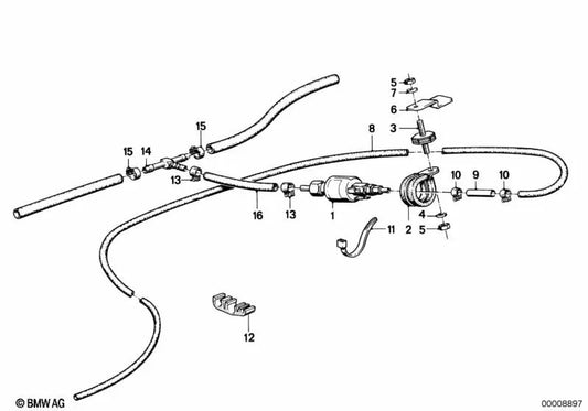 BMW E28, E34, E24, E23, E32 (OEM 64121369914). BMW d'origine