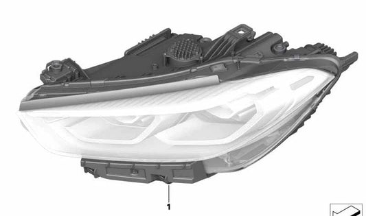Balise laser droite pour la série BMW 8 F93 (OEM 63118085130). BMW d'origine