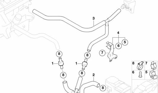Perno roscado grueso OEM 07147133425 para BMW {F20, F21, F40, F22, F23, F44, F45, F46, F87, F30, F31, F34, F35, F80, G20, G21, G28, G80, G81, F32, F33, F36, F82, F83, G22, G23, G26, G82, G83, F10, F18, F90, G30, G31, G38, G60, G61, G68, G90, F06, G32