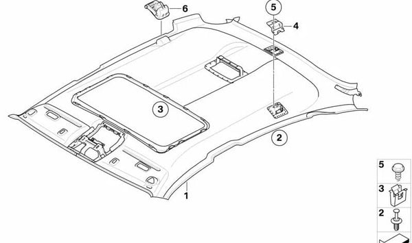 Percha para BMW E71, E72. Original BMW.