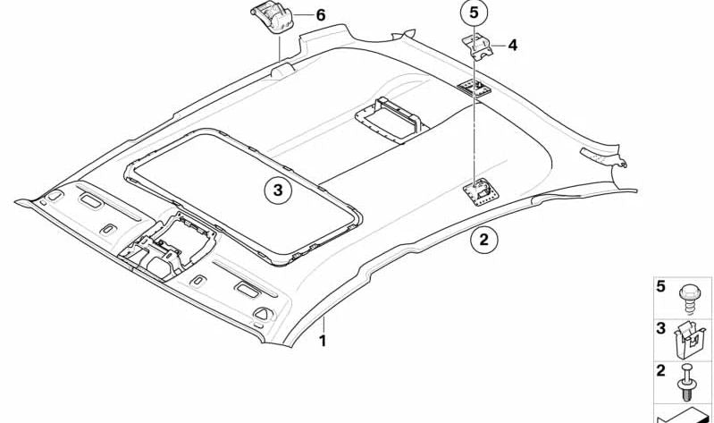Perscha für Kleidung 51167261707 für BMW x6 E71, E72. Originaler BMW -Zubehör, Greigefarbe. Ideal zum Aufhängen von Kleidungsstücken im Fahrzeug.