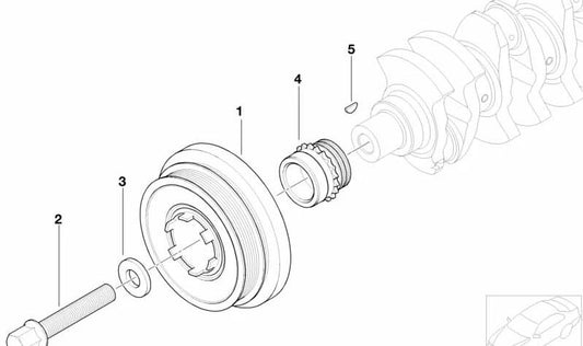 Arandela OEM 11237787326 para BMW E87, E46, E90, E91, E60, E61, E83. Original BMW.