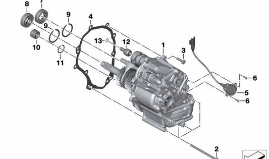 Cambio de marchas OEM 23007921955 para motos BMW K1600GT, K1600GTL, K1600GTL Exclusive. Original BMW Motorrad.