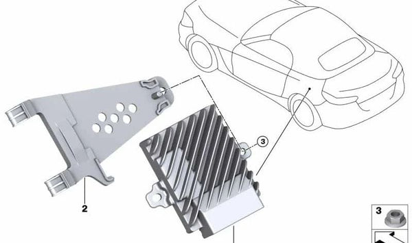 Módulo Active Sound Design OEM 65125A3FCF9 para BMW G29 (Z4). Original BMW.