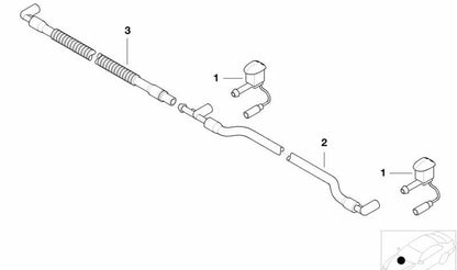 Boquilla pulverizadora de agua OEM 61668380122 para BMW Z8 (E52). Repuesto original BMW.