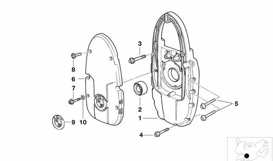 Retén para eje OEM 11111341357 para motos BMW R850GS, R1150GS, R1100R, R1150RT, R1200C... y más. Original BMW Motorrad.