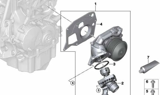 Asa-Tornillo für BMW I I12, I12N, I15, X3 F97, X4 F98 (OEM 11148604856). Original BMW.