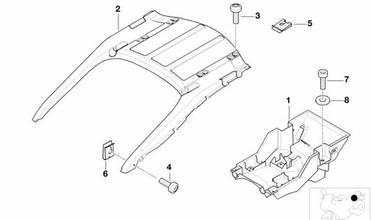 Tornillo cabeza cilíndrica M6x22 OEM 46622347542 para BMW Motorrad K1200LT, K1200RS. Original BMW Motorrad.