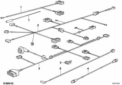 Cable de reparación ABS para BMW E36, E31 (OEM 61128376019). Original BMW