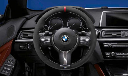 Cubierta de volante M Performance en carbono para BMW Serie 2 F45, F46 Serie 5 F07, F10, F11 Serie 6 F06, F12, F13 X1 F48 X2 F39 (OEM 32302345201). Original BMW.