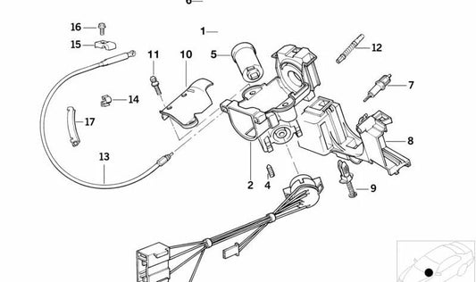 EMPRESSÃO OEM CLAMP 32311158446 PARA BMW E36, E34, E32, E31. Peça original da BMW. Ideal para fixar o bloco de ignição/direção.