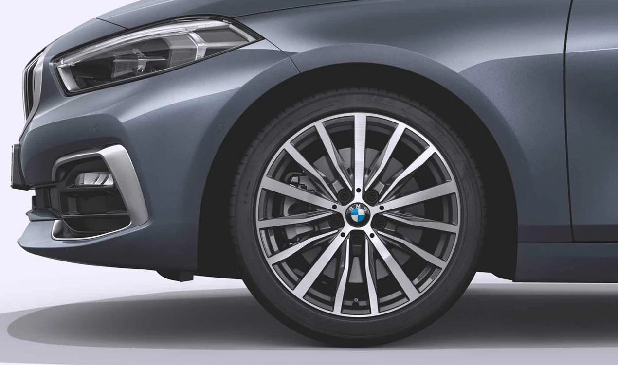 Llantas de aleación multirradio 488 OEM 36116856089 de 18" para BMW F40 y F44. Color gris orbit bicolor, acabado brillante. Original BMW.