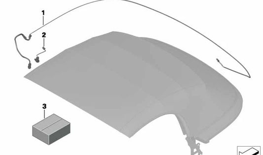 Cable repuesto sensor Hall OEM 54342759410 para MINI R56, R59. Original MINI.
