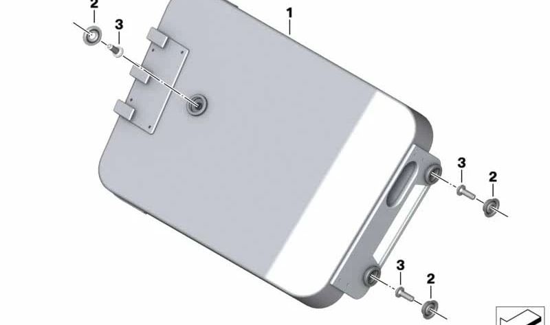 Contraapoyo OEM 46548565333 para motos BMW K1600 Bagger (K61) 2017-2021. Original BMW Motorrad.