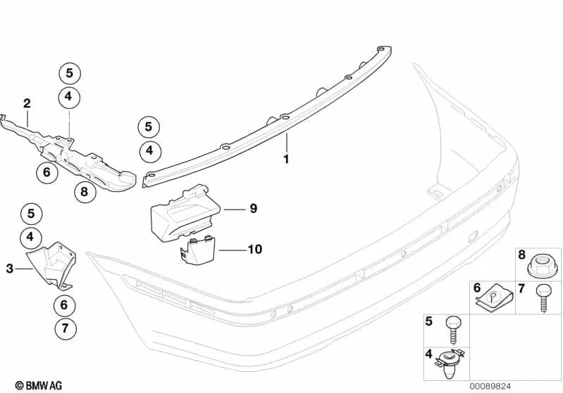 BMW Guide 3 E46 (OEM 51127030615). Original BMW