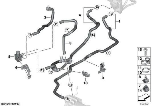 Refrigerante Avançado 1 para BMW X3 G01, G01N Série X4 G02, G02N (OEM 64216993463). BMW original.