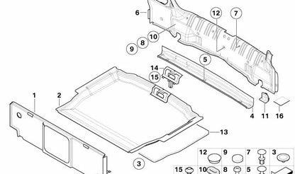 OEM 5147823611 tronco de alto para BMW E46. Ideal para proteger a sujeira e o tronco líquido. Acessório BMW original.
