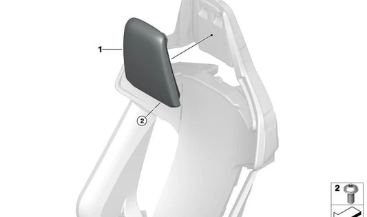 INSERT POUR LE RECHERCHE OEM 52109882592 POUR BMW G80, G81, G82, G83. BMW d'origine.