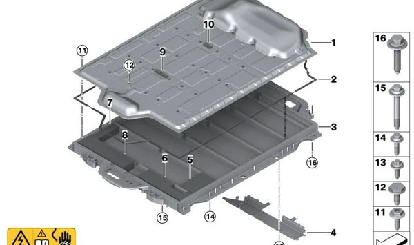 Almohadilla de espuma OEM 61278834811 para BMW iX (I20). Original BMW.