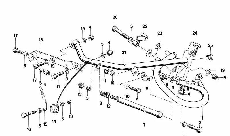 M10x40 Sechskantschraube für BMW 3 E21, E30, E36, 5 E12, E28, E34, E24 -Serie (OEM 31111137888). Original BMW