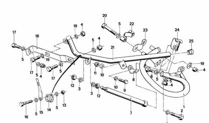 M10x40 Sechskantschraube für BMW 3 E21, E30, E36, 5 E12, E28, E34, E24 -Serie (OEM 31111137888). Original BMW
