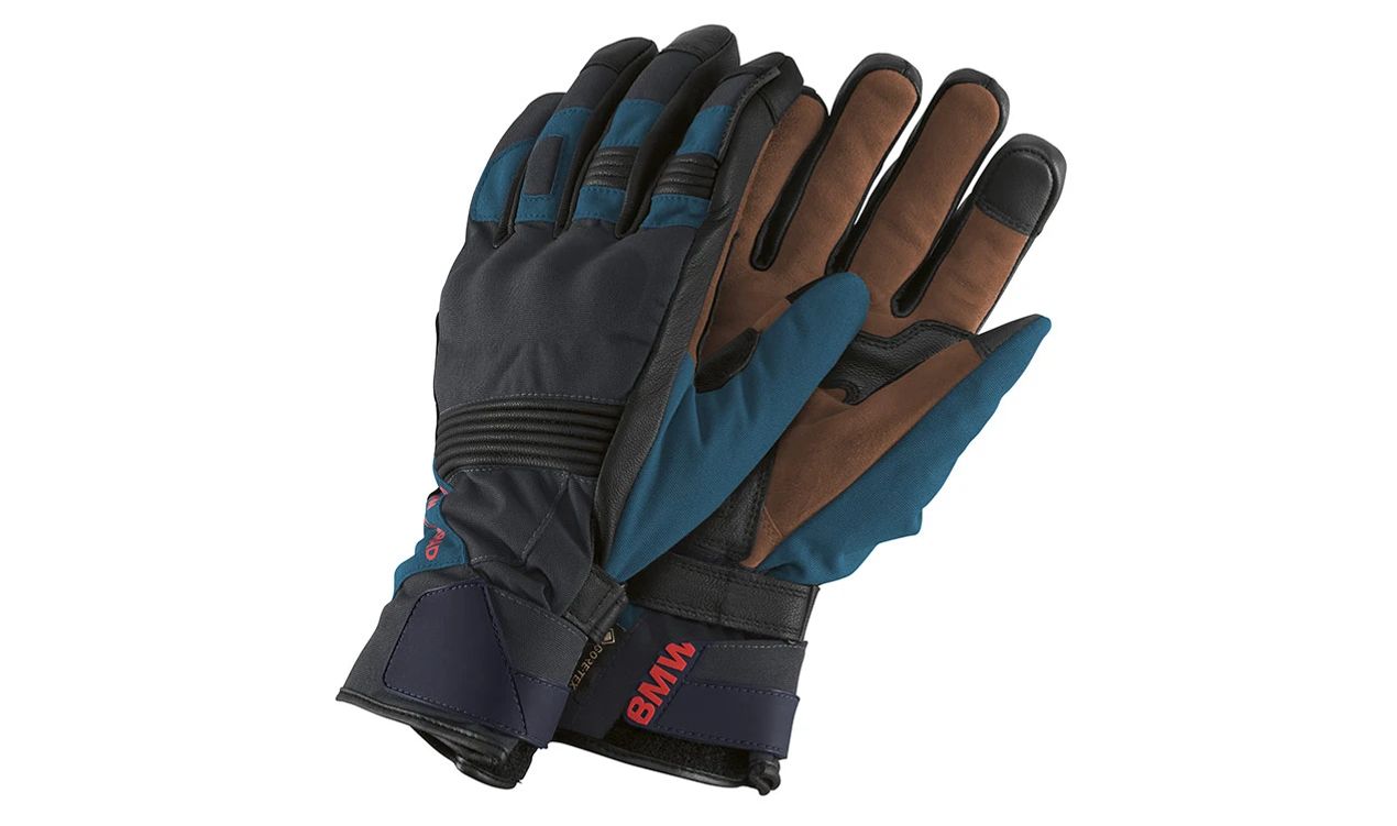 Guantes GS Puna GORE-TEX talla 6 azul/gris para motos BMW. Original BMW Motorrad.